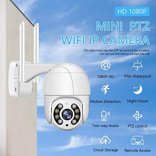 1080P Security Camera Outdoo with Color Night Vision