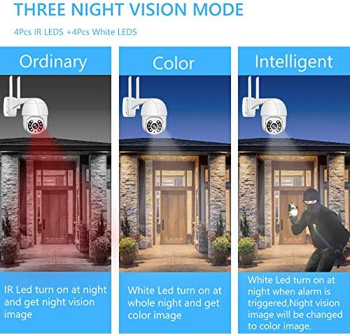 1080P Security Camera Outdoo with Color Night Vision