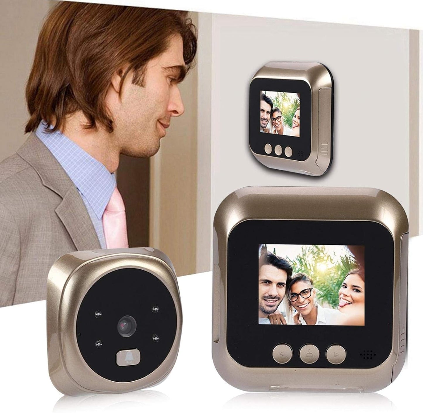 Doorbell Door Viewer Smart Doorbell,for HD Screen Display