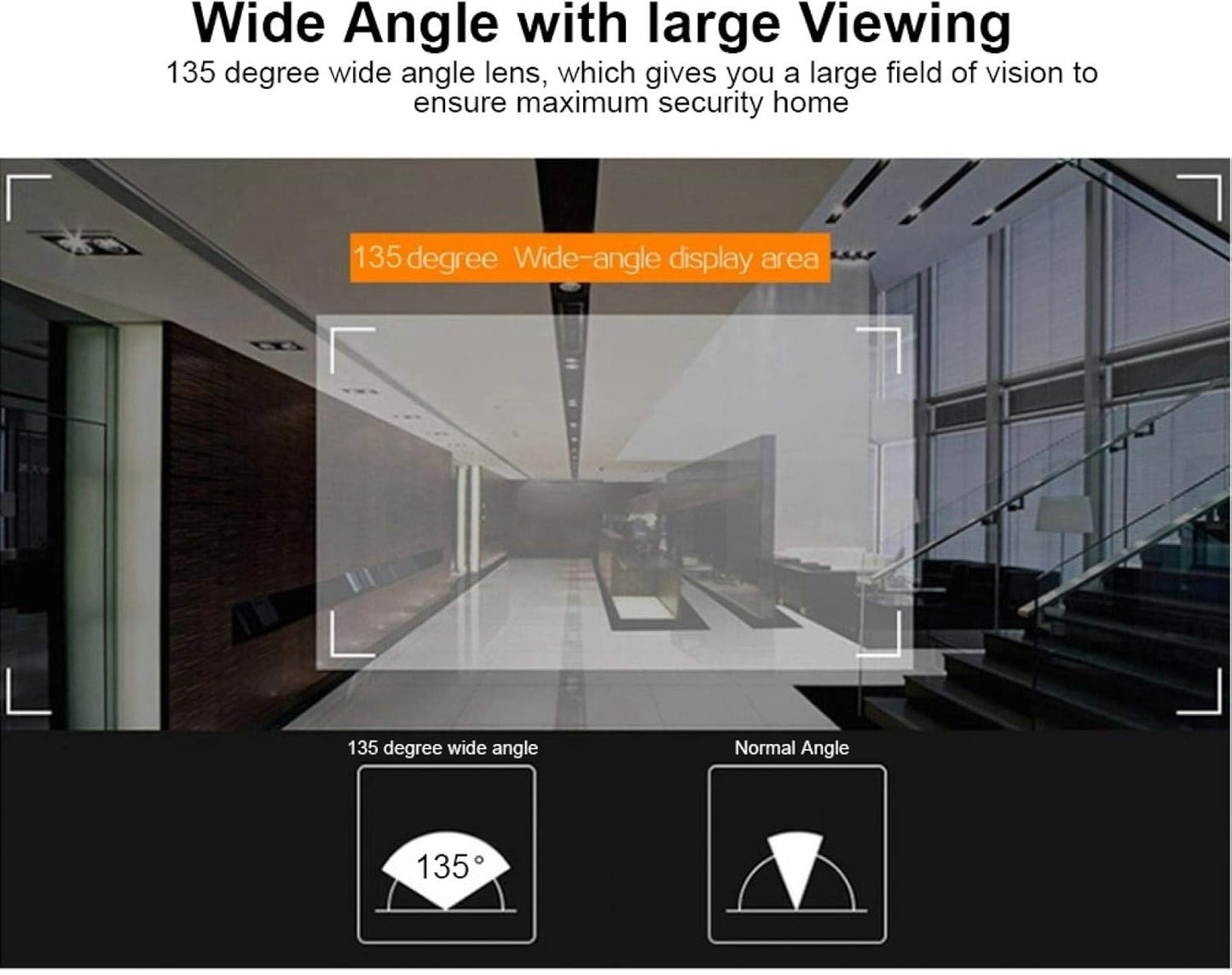 Doorbell Door Viewer Smart Doorbell,for HD Screen Display