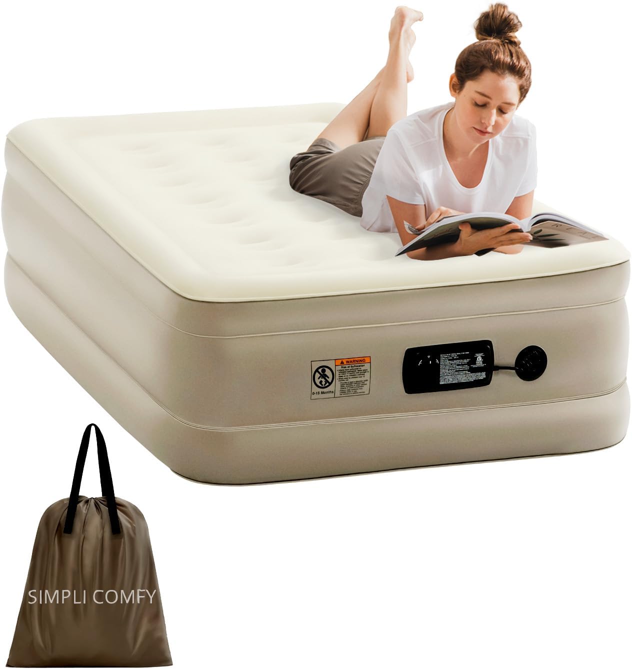 Inflatable Air Mattress with Built-in AC Pump
